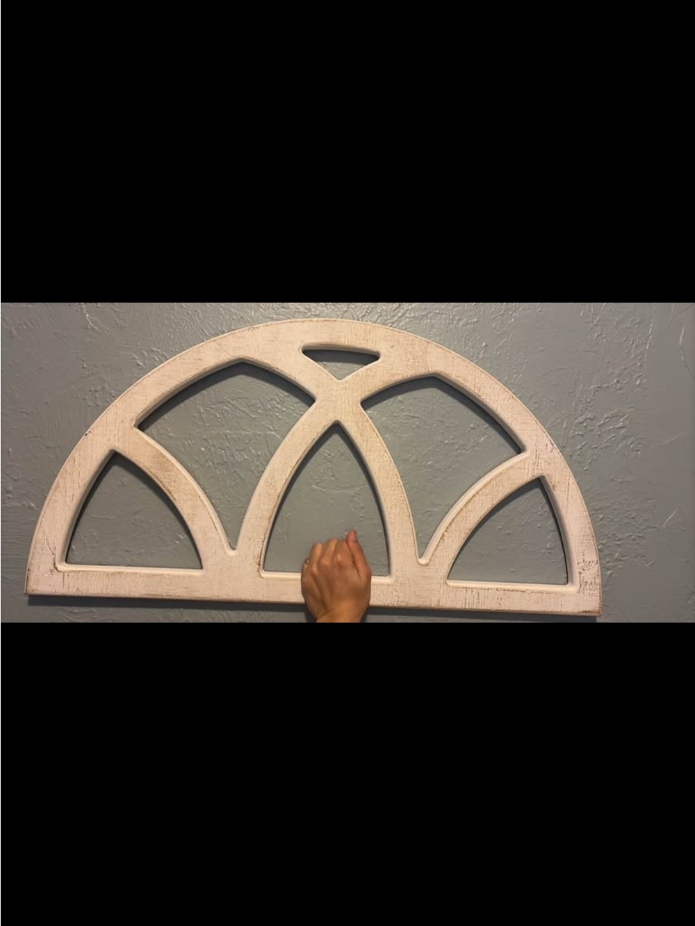 Hobby Lobby White Arched Window-Inspired Wall Accent